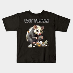 OPOSSUM - Live Fast! Eat Trash! Kids T-Shirt